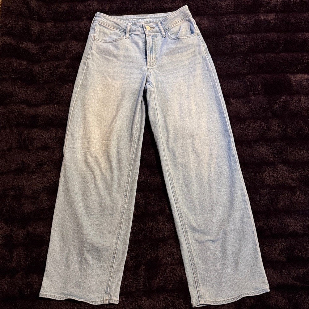 Old Navy wide leg size 0 light blue denim